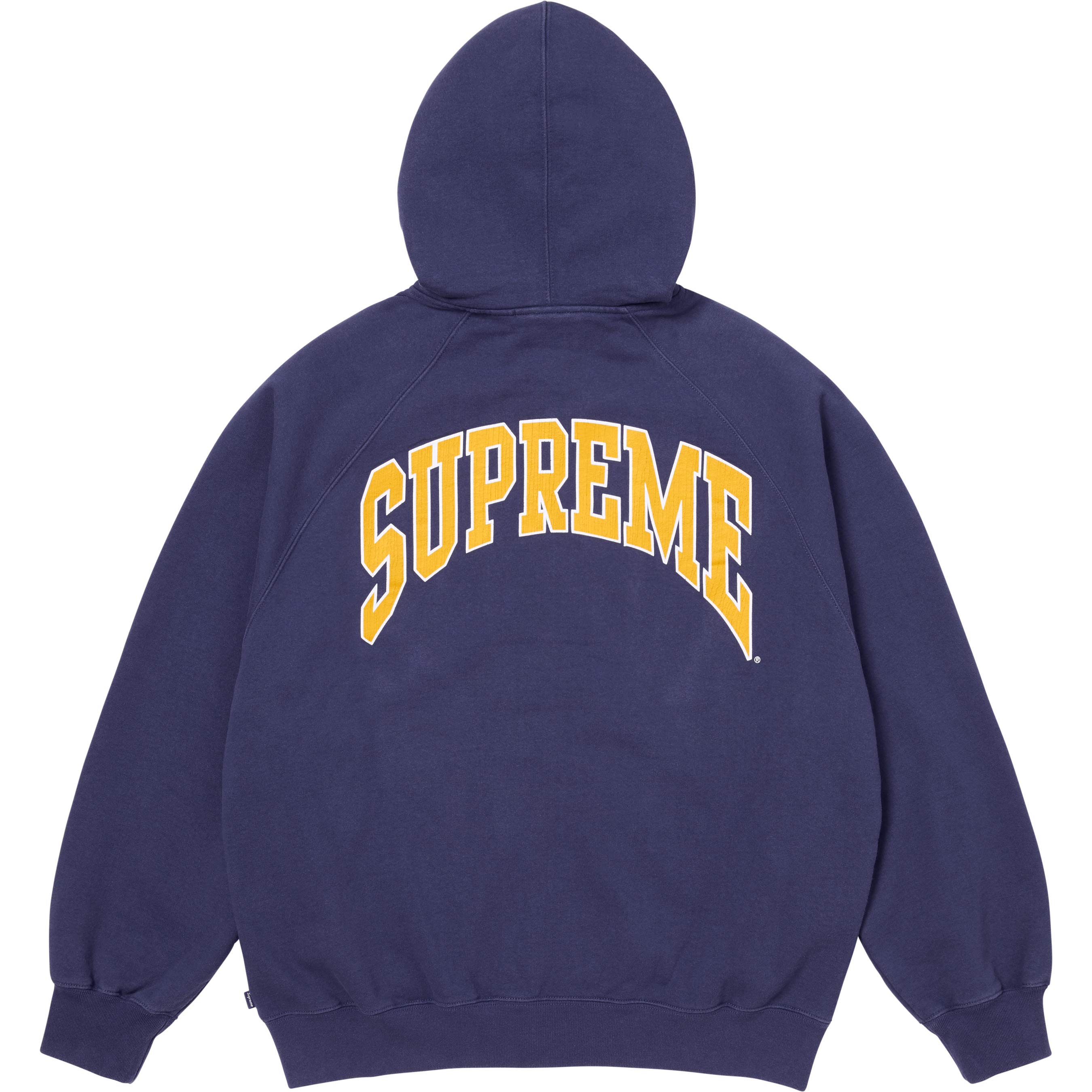 Cracked Raglan Zip Up Hooded Sweatshirt view 4
